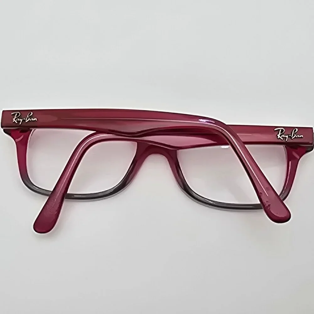 Ray-Ban RB1531 3648 Polished Fuxia on Grey Kids Eyeglasses Frame w/ Flexhinge